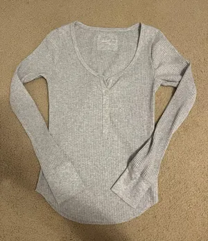 Aerie Waffle Knit Long Sleeve Top thumbnail 1