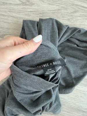 Silence and Noise Gray Mock neck mini dress thumbnail 4