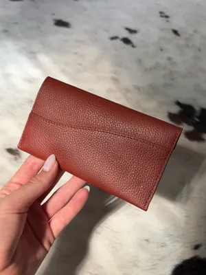 Polene Wallet Card Holder Brown Leather thumbnail 3