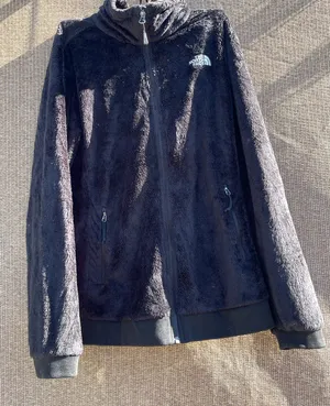 The North Face Full Zip Sherpa Fleece Jacket Women's Size Large Black thumbnail 1