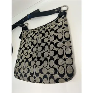Coach Penelope F15513 Signature Y2K Turnlock Crossbody Shoulder Bag Black thumbnail 13