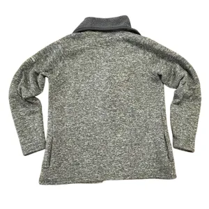 Columbia Sherpa Fleece Cardigan Gray Marled Cabin Core Gorpcore Cozy Jacket thumbnail 8