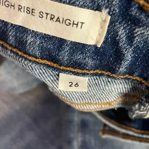Denim Forum The Arlo High Rise Straight Jeans in Blue‎ Size 26 thumbnail 11