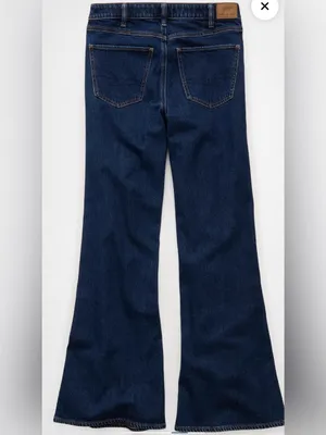 American Eagle High-Rise Flare Dark Blue Women’s Jeans thumbnail 4