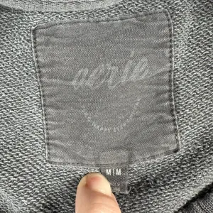 Aerie Women’s Oversized Distressed Crewneck Sweatshirt Size M Gray thumbnail 2