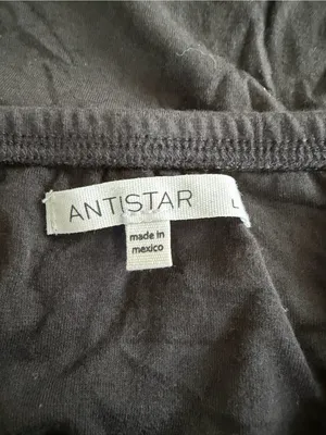 Antistar Black Strapless Fold-Over Tube Top thumbnail 3