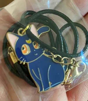 Handmade Necklace Kawaii Cat Luna Sailor Moon thumbnail 4