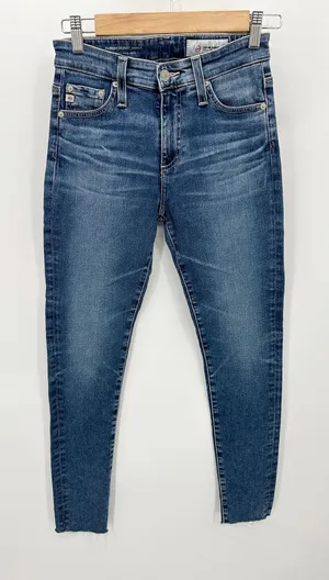 Adriano Goldschmied Jeans Women 25 Blue Farrah Skinny Ankle Medium Wash‎ Denim thumbnail 1