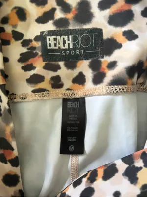 Beach Riot Piper Legging Watercolor Leopard thumbnail 6