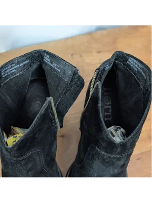 Ladies' Born Side Zip Black Suede Ankle Boots 6.5M Size 6.5 thumbnail 4