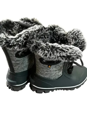 Bogs Women’s Arcata Knit Waterproof Winter Boots Gray Size 10 thumbnail 3