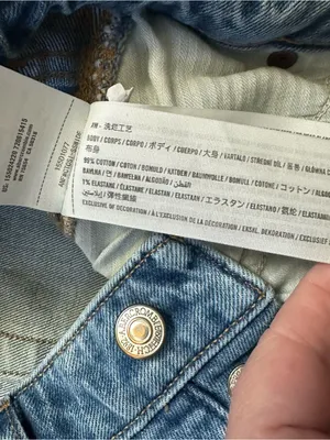 Abercrombie & Fitch Curve Love The Dad High Rise Double Knee Straight Jeans Sz 4 thumbnail 11