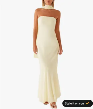 Strapless dress White Size M thumbnail 3