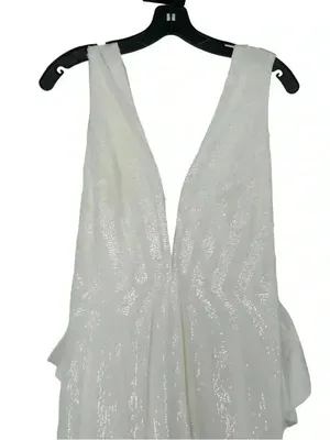 Rebecca Vallance Davina Bow Wedding Gown Ivory Mermaid Sequin Dress Sz 6 NWT thumbnail 9