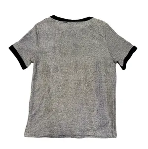 Gaze USA M Glitter Sparkly Tee with Black Trim Women’s Top Shirt Formal Casual thumbnail 2