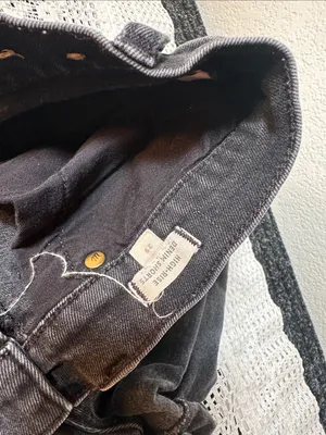 Madewell Women's High-Rise Black Denim Shorts‎ thumbnail 4