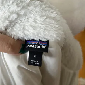 Patagonia Los Gatos White Fuzzy Fleece Zip Up Vest thumbnail 4