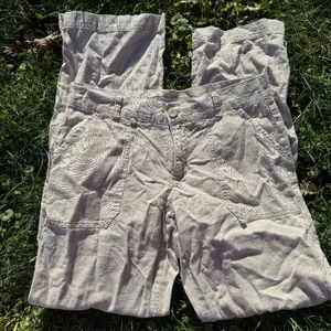 Sincerely Jules cream linen cargo pants thumbnail 1