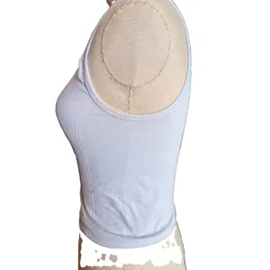 Under Armour Women’s White Cropped Athletic Tank Top Stretch Round Neck Size S thumbnail 2