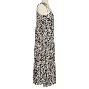 Natural Life Maxi Sundress Ditsy Floral Tiered Flowy Boho Cottagecore Prairie S thumbnail 2