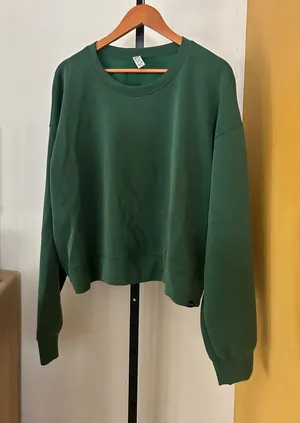 Zyia Solstice Sweatshirt Green‎ Crewneck Pullover Lounge Size XXL thumbnail 1