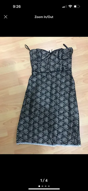 Tibi Dress lace size 6 nwot black tube thumbnail 3