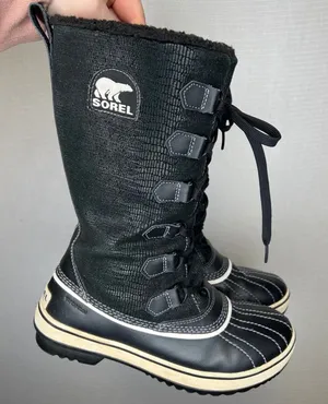 Sorel Tivoli Black Waterproof Winter Snow‎ Boots NL1907-010 Womens 7 thumbnail 1