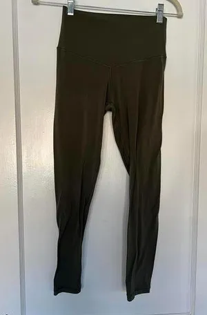 Aerie High-Waisted Leggings in Olive Green size Medium thumbnail 1