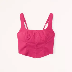 Abercrombie | Poplin Corset Tank thumbnail 9