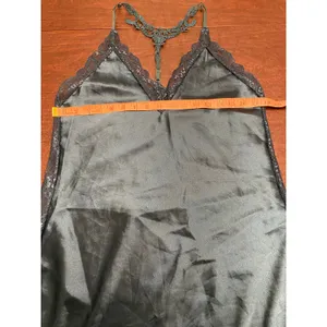 Avidlove Teal Lace Satin Slip Dress‎ Nighty Lingerie Nightgown Large Sexy Club thumbnail 8