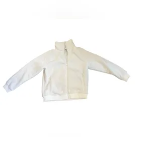 Athleta Tugga Sherpa Jacket Women's sz small white/bone Cropped Full Zip Fleece thumbnail 5