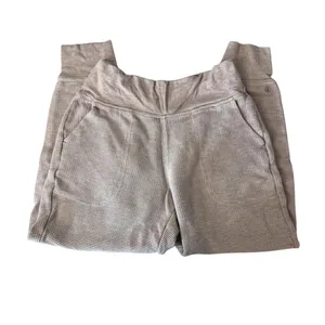 EUC Athleta Waffle Knit Joggers Beige Tan Women's Size Medium - So Soft! thumbnail 3