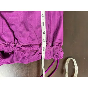 Lululemon Purple Push Yourself Run Graphic Cinched Hem Tank Top Size 4 thumbnail 8