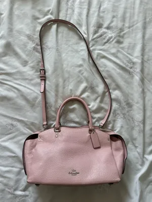 Coach Pebbled Leather Crossbody — Light Pink thumbnail 2