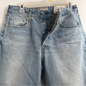 Everlane Curvy 90s Cheeky Straight Jeans 30 NWT High Rise Sunbleached Blue thumbnail 2
