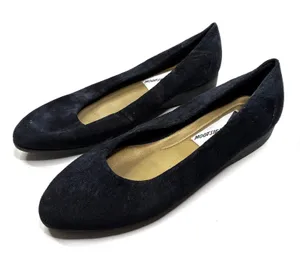 Mootsies Tootsies Vintage Flats Black Finch Suede Upper Womens 8.5 thumbnail 1