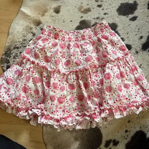 HILL HOUSE Home Paz Mini Skirt‎ mermaid seashell Cherry Print Size Small thumbnail 4