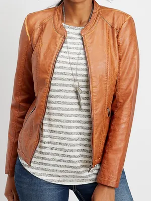 Maurices faux leather princess seam jacket thumbnail 3