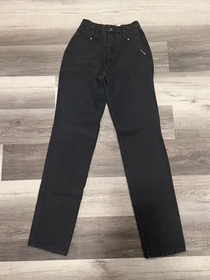 Vintage Cowboy Ethics Women’s Black Denim Jeans Western Size 9/10 thumbnail 1