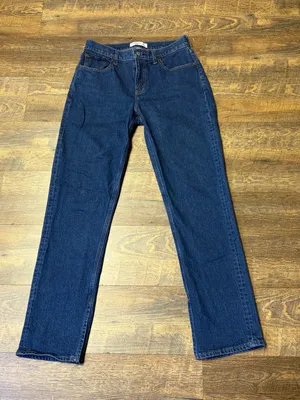 Abercrombie & Fitch Mid Rise 90's Straight Women's 27 Curve Love Denim Stretch thumbnail 1