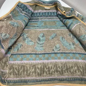 Vtg Coldwater Creek Southwest Jacket Women M Feather Wool Blend Aztec Cottage thumbnail 9