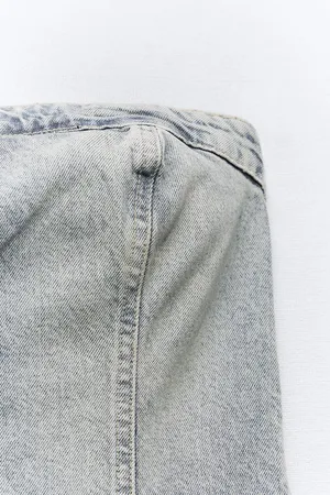 Zara Denim Dress Mini Casual Jeans Jean thumbnail 6