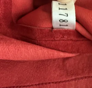 VTG Express Suede Leather Button Front Shirt S Y2K Red Western Grunge thumbnail 4