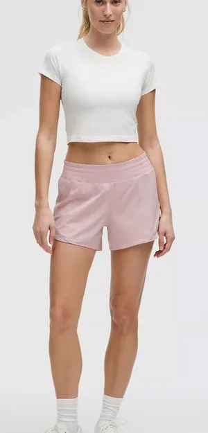 NWT LULULEMON - Pink Haze Hotty Hot HR Lined Short 4" - $68 - Size 12 thumbnail 1