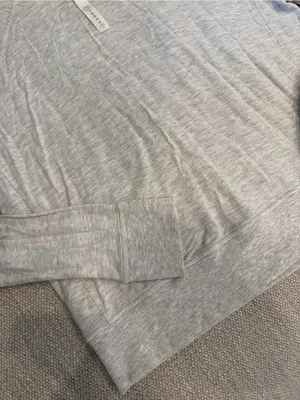 Lululemon Warm Down Crew Heathered Core Ultra Light Grey thumbnail 9
