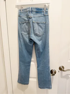 AMO Chloe Cropped Jeans in Forever Young‎ Wash size 24 Straight Leg Ankle thumbnail 4