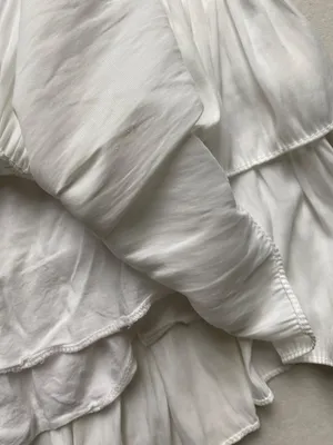 White ruffle preppy mini dress thumbnail 6