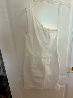 Altar'd State One-Shoulder Cream Mini Dress thumbnail 2