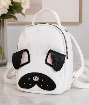 Betsey Johnson Pug Dog Mini Backpack Cream Black 3D Ears NWT thumbnail 1