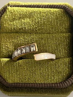 Classic Design Stainless Steel Golden w/ Modern Design Adjustable Ring S 6-9 thumbnail 2